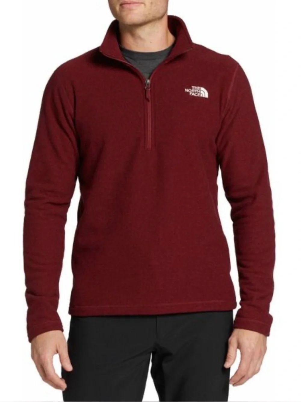 The North Face Men’s Textured Cap Rock Fleece Quarter Zip Fleece Medium